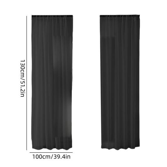 Qholemyo Solid Color Short Curtains Lightweight Sheer Curtains Sheer Curtains For Living Room And Bedroom Home Decor