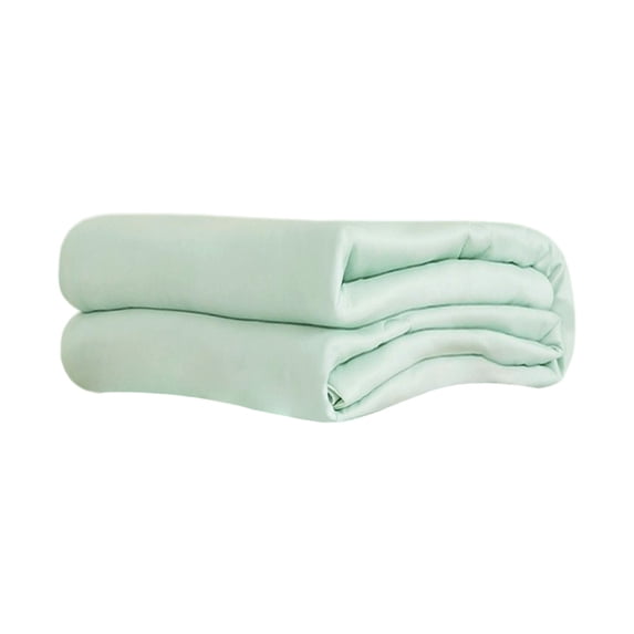 Qholemyo Solid Color Summer Quilt Soft Quilt Lightweight Bed Quilt Breathable Cooling Blanket