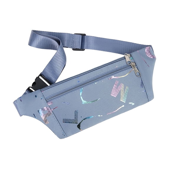 Qholemyo Splash Proof Fanny Pack Belt Bag Cross Body Bag Phone Bag For Sports Running