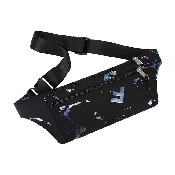 Qholemyo Splash Proof Fanny Pack Belt Bag Cross Body Bag Phone Bag For Sports Running