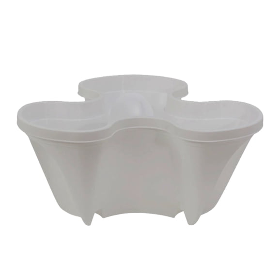 Qholemyo Stackable Plastic Three-Petal Planting Basin For Strawberries with small plant pots plastic plant pot pots for indoor plants