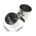 thumbnail image 1 of Qholemyo Stainless Steel Bird Water Feeder Food Bowl Clip-On Birdcage Bowls With Sturdy Clamp For Small Large Birds Conure, 1 of 9
