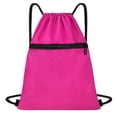 thumbnail image 1 of Qholemyo Storage And Organization Oxford Cloth Waterproof Drawstring Backpack Travel Essentials Fitness Sports Organizer With Extra Small Pocket, 1 of 4