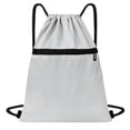 thumbnail image 1 of Qholemyo Storage And Organization Oxford Cloth Waterproof Drawstring Backpack Travel Essentials Fitness Sports Organizer With Extra Small Pocket, 1 of 4