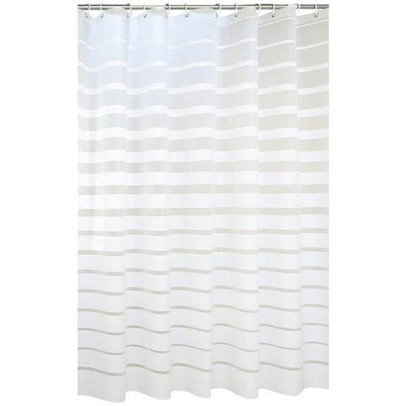 Qholemyo Striped Waterproof Polyester Shower Curtain Decorative Shower Curtain Set Modern Designs With Hooks For Bathroom Shower Curtains