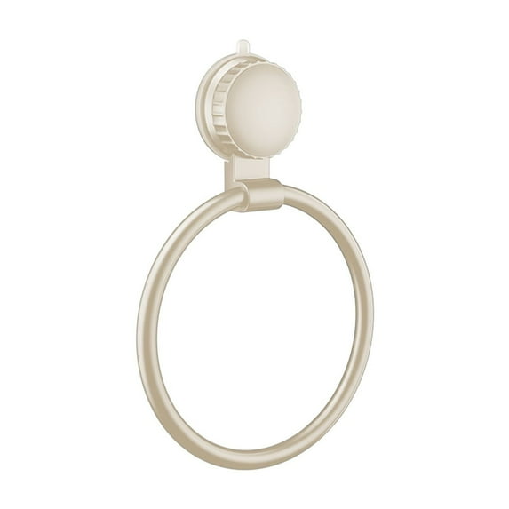 Qholemyo Suction Cup Towel Ring Aluminum Alloy Material No Need To Drill Holes Bathroom Sink Wall Mounted Towel Rack Bathroom Towel Holder Towel Racks For Bathroom
