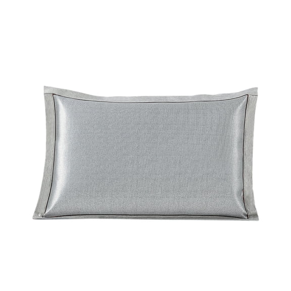 Qholemyo Summer Cool Ice Silk Pillow Covers Hotel Quality Washable Concise Style Queen Size Pillowcase For Adult Home Goods