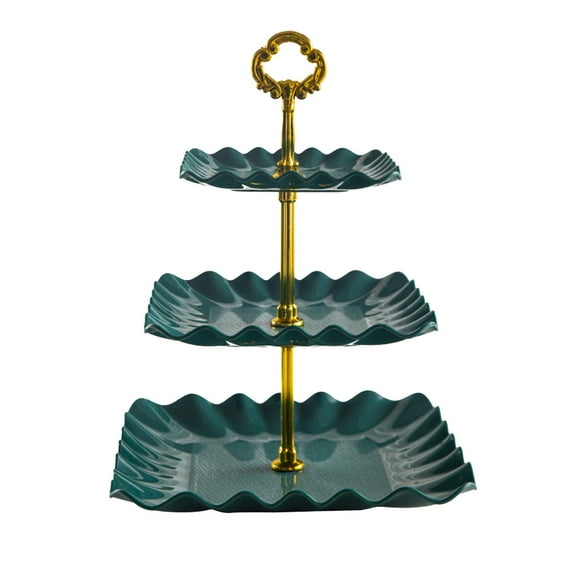 Qholemyo Three-Layer Multi-Purpose Tray - For Wedding, KTV & Living Room Candy, Fruit, Dried Fruit & Refreshments