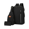 thumbnail image 1 of Qholemyo Three-piece USB Charging Laptop Backpack Multi Functional Work Backpack For Men Students College Essentials Large Capacity Book Bags, 1 of 5