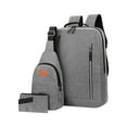 thumbnail image 1 of Qholemyo Three-piece USB Charging Laptop Backpack Multi Functional Work Backpack For Men Students College Essentials Large Capacity Book Bags, 1 of 9