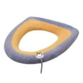thumbnail image 1 of Qholemyo Toilet Seat Cushion Thickened Toilet Cover Knitted Toilet Seat Cushion Washable Household Toilet Cover Winter Warm Toilet Seat Cover Mat Commode Seat Cushion, 1 of 4