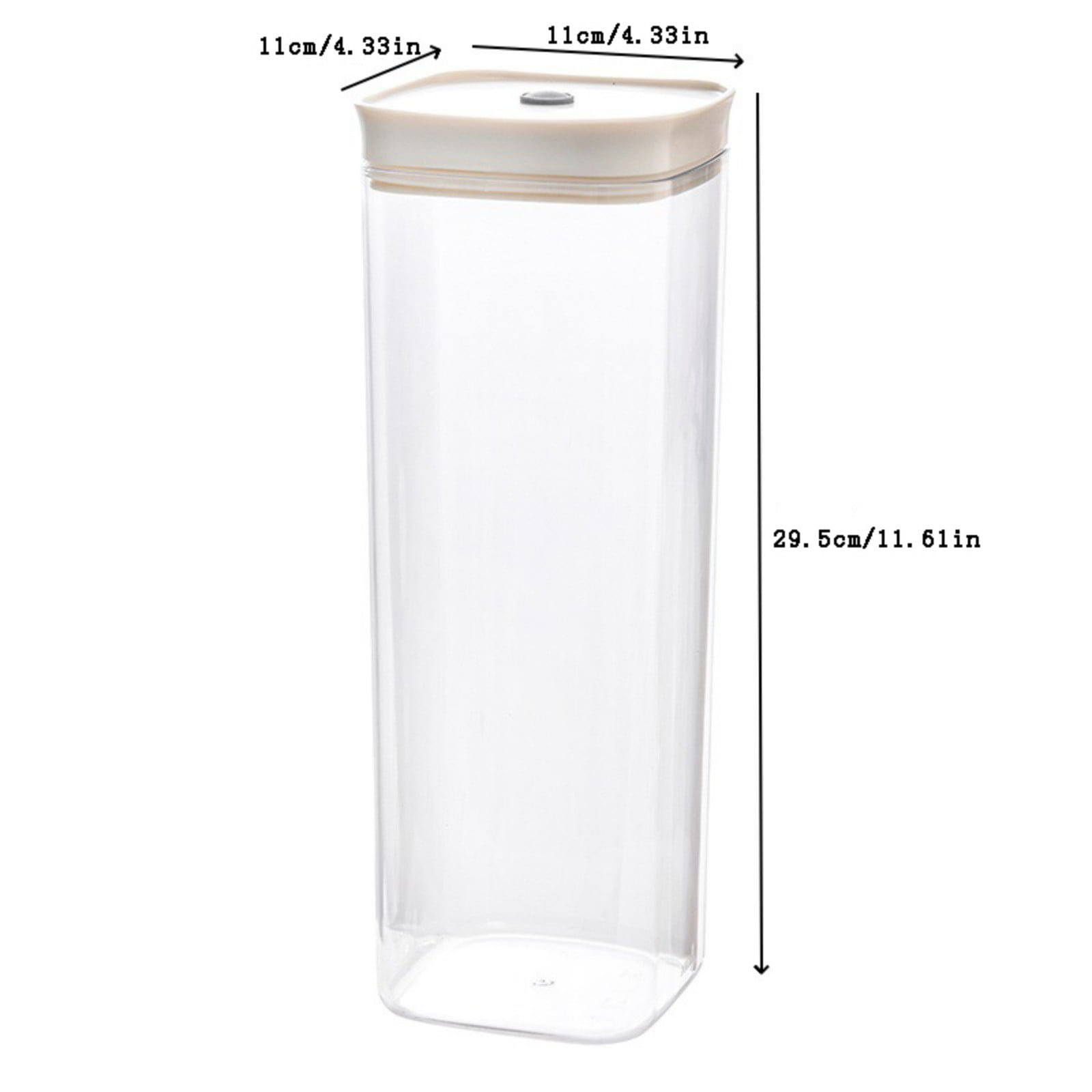 Qholemyo Transparent Food Grade Airtight Food Storage Containers With ...
