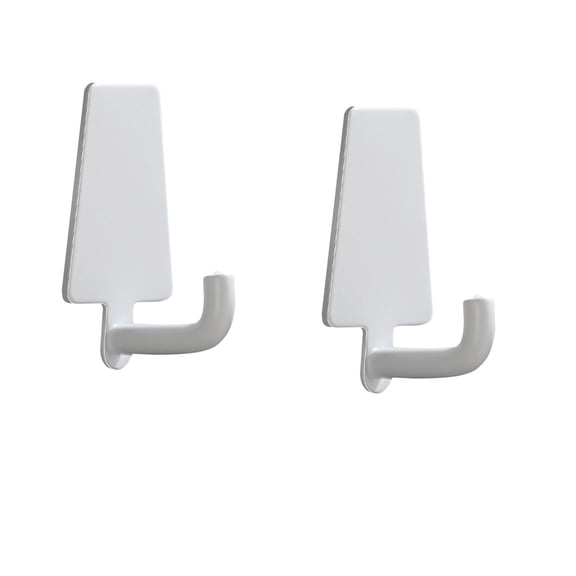 Qholemyo Trapezoidal Non Perforated Kitchen Bathroom Door Wall Mounted Traceless Hanging Clothes Rack Adhesive Wall Hooks
