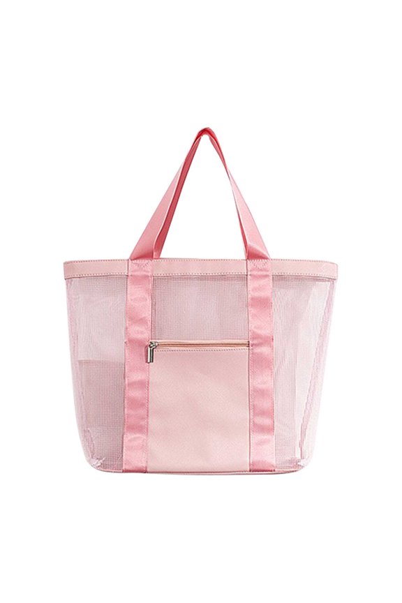 Travel Essentials Storage Bags Sandproof Mesh Large Capacity Women Beach Tote Organizer For Pool Toy And Sundry Storage