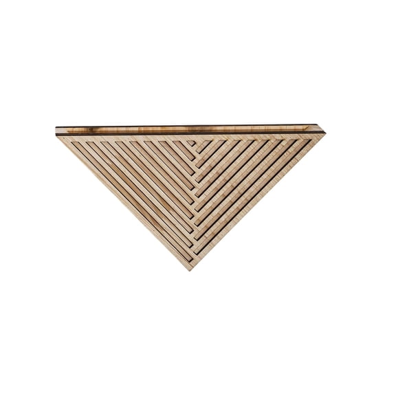 Qholemyo Triangular Wooden Wall Mounted plants Stand Shelving Unit for Small plants, Home Decor & Boho Display