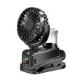 thumbnail image 1 of Qholemyo USB Rechargeable Clip On Cooling Fan 360 Degree Rotatable Powerful Quiet Misting Mini Fan, 1 of 9