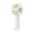 thumbnail image 1 of Qholemyo USB Rechargeable Foldable Desk Fan Portable Handheld Cooling Fan With LED Display And Neck Hanging Rope, 1 of 4