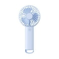 thumbnail image 1 of Qholemyo USB Rechargeable Foldable Desk Fan Portable Handheld Cooling Fan With LED Display And Neck Hanging Rope, 1 of 4
