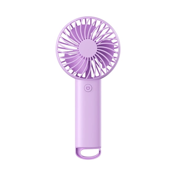 Qholemyo USB Rechargeable Foldable Desk Fan Portable Handheld Cooling Fan With LED Display And Neck Hanging Rope