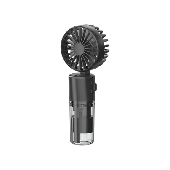 Qholemyo USB Rechargeable Neck Hanging Portable Misting Fan 4 Speed Small Cooling Fan For Home Office