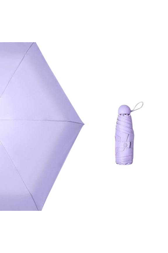 Ultralight Sun Umbrella Sun Protection Women Small Umbrella Portable Capsule Umbrella Mini Fold Umbrella For Sunny And Rainy Days