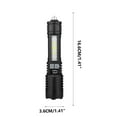 thumbnail image 1 of Qholemyo Upgraded Rechargeable Digital Display Strong Light Hand Grip Multi Functional Outdoor Telescopic Flashlight with rechargeable flashlight powerful flashlight handheld flashlights, 1 of 2