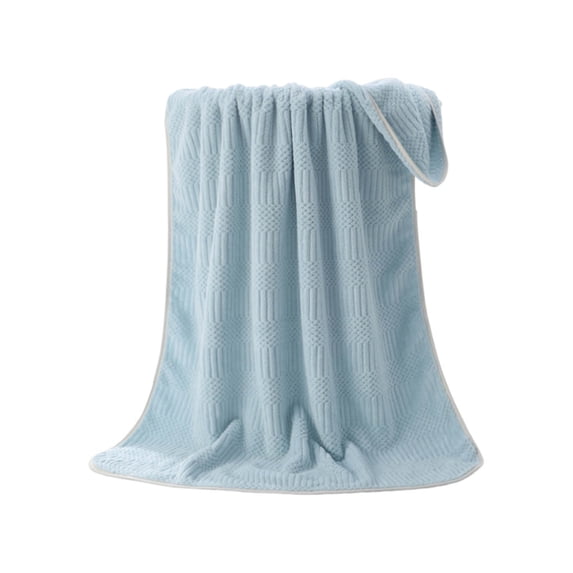 Qholemyo Velvet Bath Towel For Adult Daily Use At Home Absorbent Dry Hair Towel That Does Not Shed Hair Beach Towel Strip Patterned Bath Towel Large Bath Towels
