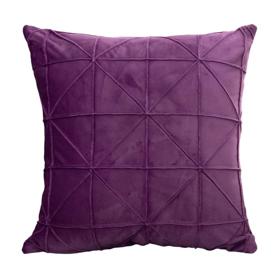 Qholemyo Velvet Check Bed Headrest & Backrest Cushion - Soft Filling, Suitable for Headboard, Sofa & Floor, Decorative Lumbar Support Pillow