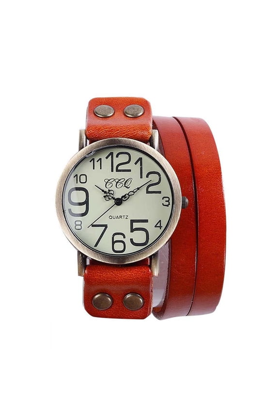 Vintage Leather Watches For Men Women Classic Dress Wrist Watch Analog Quartz Watch Best Gifts For Men Women