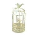 thumbnail image 1 of Qholemyo Vintage Wrought Iron Birdcage Hollow Tealight Candlestick Holders Hanging Lantern Home Decor, 1 of 4
