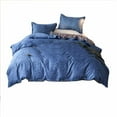 thumbnail image 1 of Qholemyo Washable Plain Sanding Bedding Set Twin Sheets Set Three Piece Home Textile Gift, 1 of 1