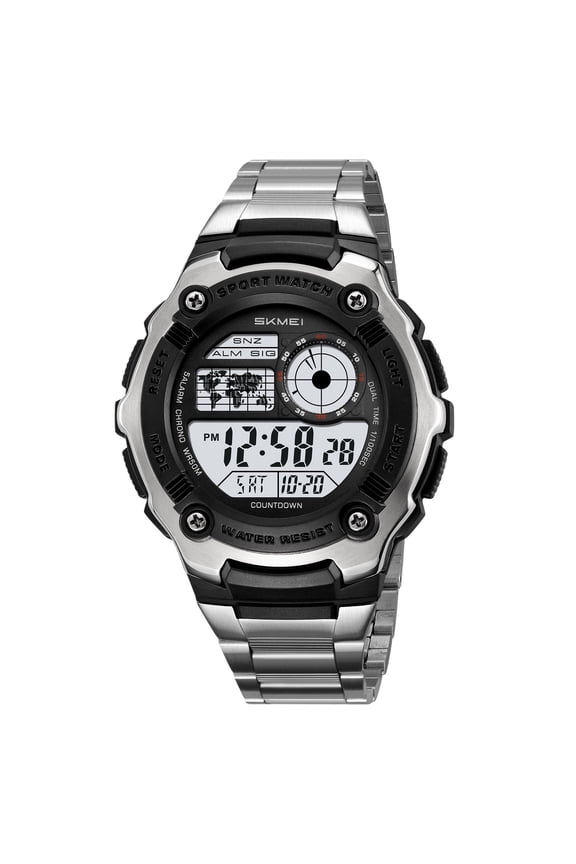 Waterproof Luminous Digital Alarm Watch Multifunctional Sports Outdoor Wristwatch Desk Clock For Teen Students Daily Use