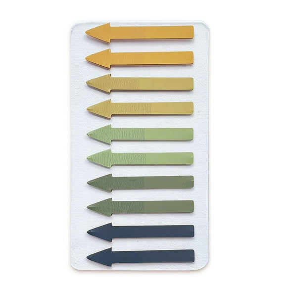 Qholemyo Waterproof PET Arrow Sticky Notes Colorful Self Stick Note Pads For Book Marking And Page Indexing