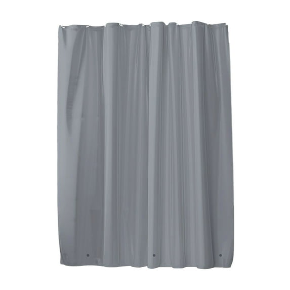 Qholemyo Waterproof Plastic Shower Curtain Liner Set With Magnets And 12 Hooks Shower Curtains For Bathroom