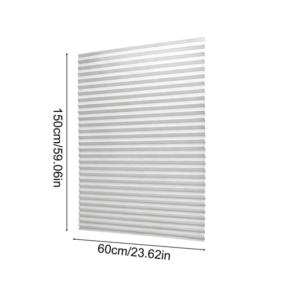 Qholemyo Window Light Filtering Blinds No Drill Stick Adhesive Temporary Blinds Pleated Paper Blinds For Windows Shades For Bedroom Living Room Bathroom
