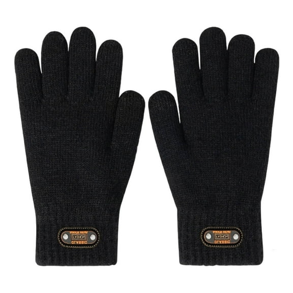 Qholemyo Winter Gloves Warm Thickened Wool Cycling Gloves For Students Winter Gloves For Women Men Thermal Winter Gloves Gloves For Cold Weather