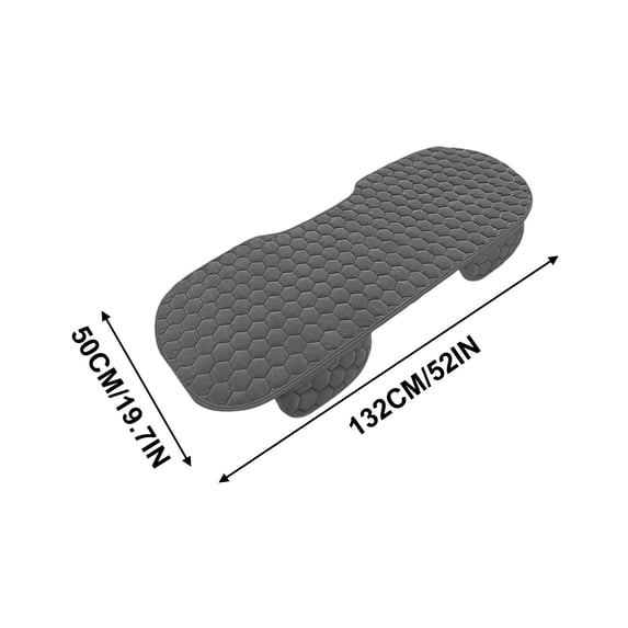 Qholemyo Winter Plush No Backrest No Binding Warm Back Seat Cushion for Car Office Seat Cushion