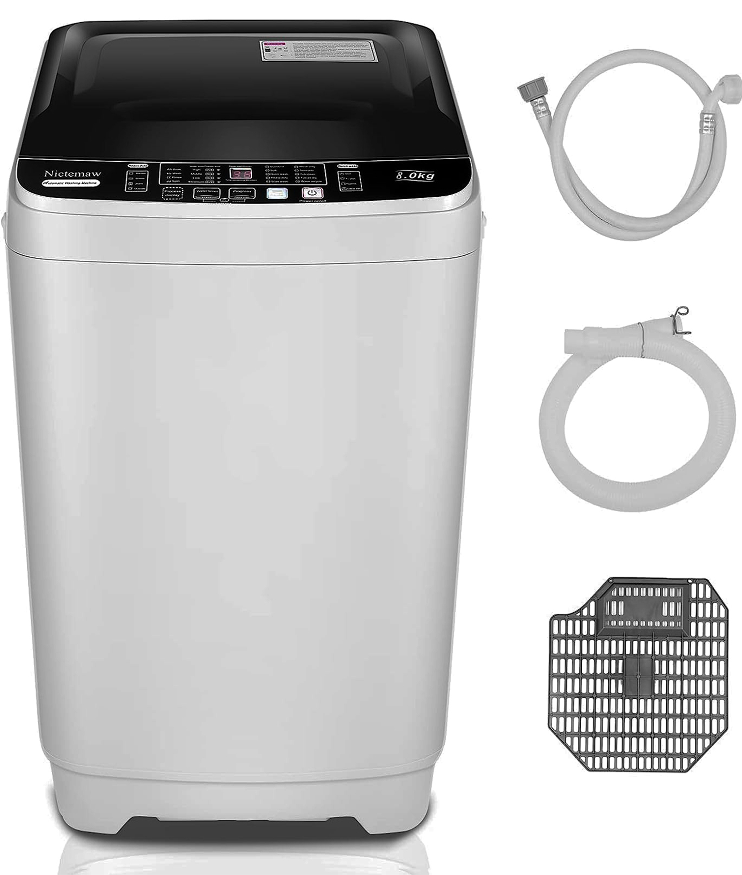 Pure Clean PUCWM33 Foldable Lightweight Mini Washing Machine, Top Load