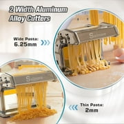 Qhomic Pasta Machine Removable Home Pasta Maker 180 Roller Machine Dough Noodle, Fettuccine, Spaghetti, Wonton Wrapper Making Machine