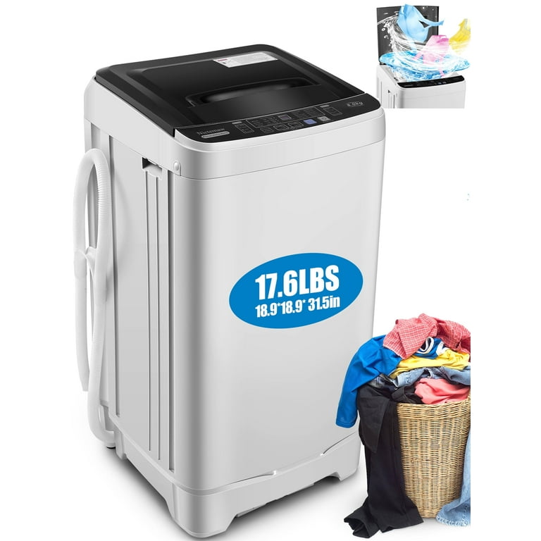 Portable Mini Washing Machine, 17 Lbs Capacity Washer and Spinner Combo, 2  in 1 Compact Twin Tub Laundry, Washer(11Lbs) - AliExpress
