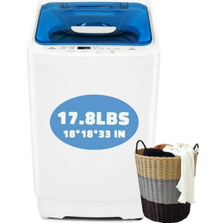 HomGarden 6.6lbs Portable Mini Washing Machine, Top-Load Washer Spin Cycle  Basket, Blue