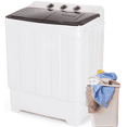 thumbnail image 1 of Adnoom Washing Machine, 19lbs Washer & 11lbs Spin Dryer Combo Washing Machine, Compact Washer Machine with Drain Pump&Time for Dorm and Home, Gray, 1 of 7