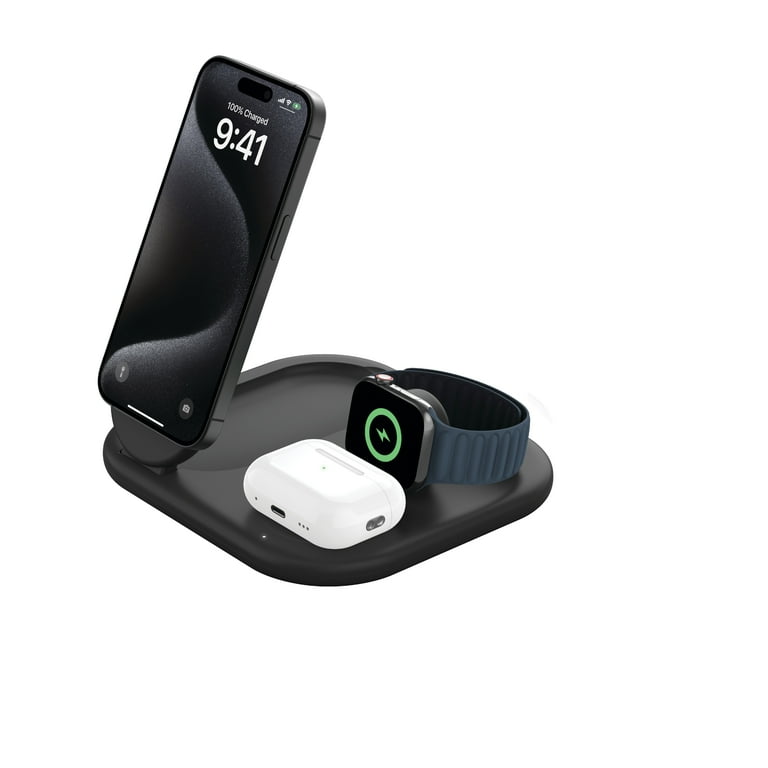 Belkin 3-in-1 MagSafe-Compatible iPhone Charger 15W, Foldable Magnetic Qi2-Certified Wireless Charging Station for iPhone 16, Apple Watch Series 10, Belkin 3-in-1 MagSafe-Compatible iPhone Charger 15W, Foldable Magnetic Qi2-Certified Wireless Charging Station for iPhone 16, Apple Watch Series 10,