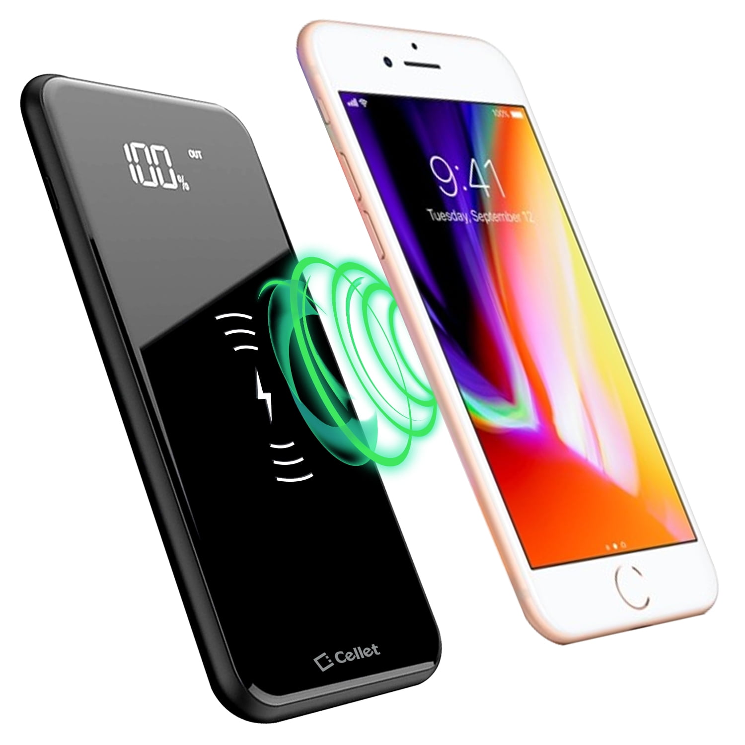 Wireless Power Bank - IPhone 8 - Up' Wireless Charging - Store Exelium -  UPMAI8C + UPM7U02B