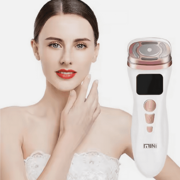 QiQiBaby 3 in 1 R-F Face Beauty Machine Mini Skin Tightening H-I-F-U Reduce Wrinkle Facial Care Applicator Machine