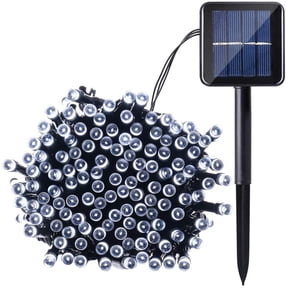 QiShi Christmas Solar Lights LED Solar String Lights,39ft 100 LED Fairy Outdoor String Lights Decorative Lighting for Home,Lawn,Garden,Wedding,Patio,Party,and Holiday Decorations (White)-1Pack