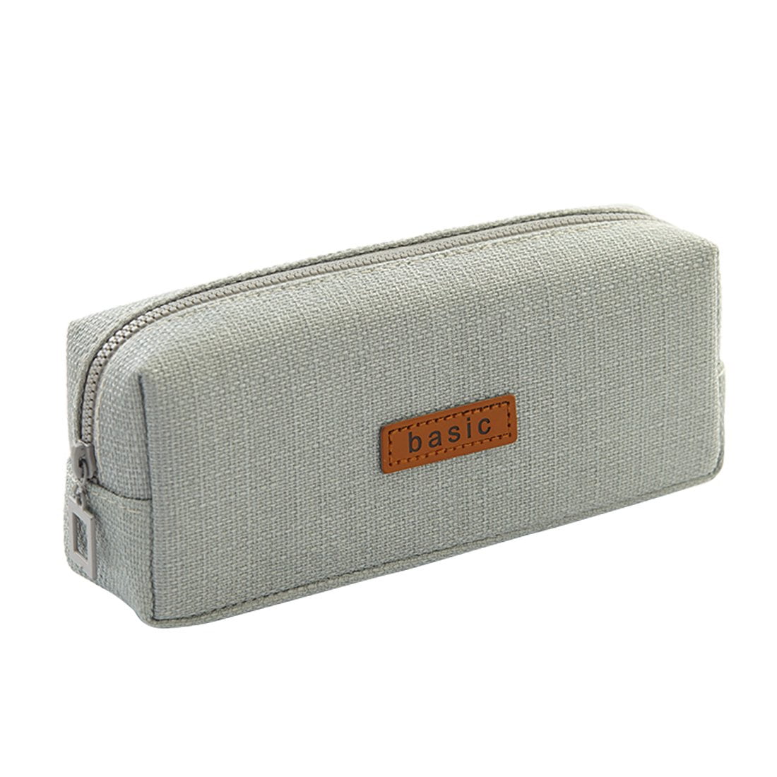 TureClos Pencil Bag Large Capacity Pencils Case Pouch Holder Cotton Linen  Zipper Closure Stationery Storage Bags Organizer for Office Dark Grey 