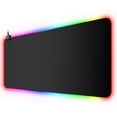thumbnail image 1 of SOMNR Extended RGB Gaming Mouse Pad Large Glowing Led Soft Mouse Pads Oversized Mousepad, Non-Slip Rubber Base Computer Keyboard Pad Mat 35.4x15.7inches Large Gaming Pad, Waterproof, 1 of 8