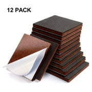 QiShi Non Slip Furniture Pads Premium 12 Pcs 3” Best Furniture Grippers - Selfadhesive Rubber Feet Couch Stoppers