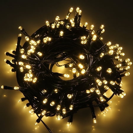 Somnr 100 LED Solar String Lights - 39ft Waterproof Outdoor/Indoor Christmas Decor (Warm White)